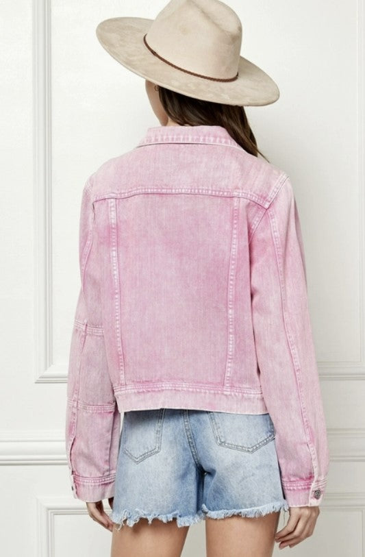Dolly Pink Denim Jacket