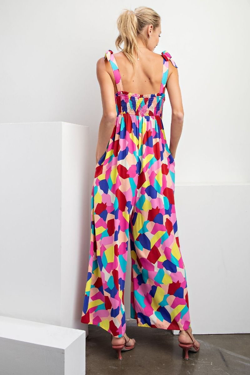 GEO PRINTED CRAYON ROMPER