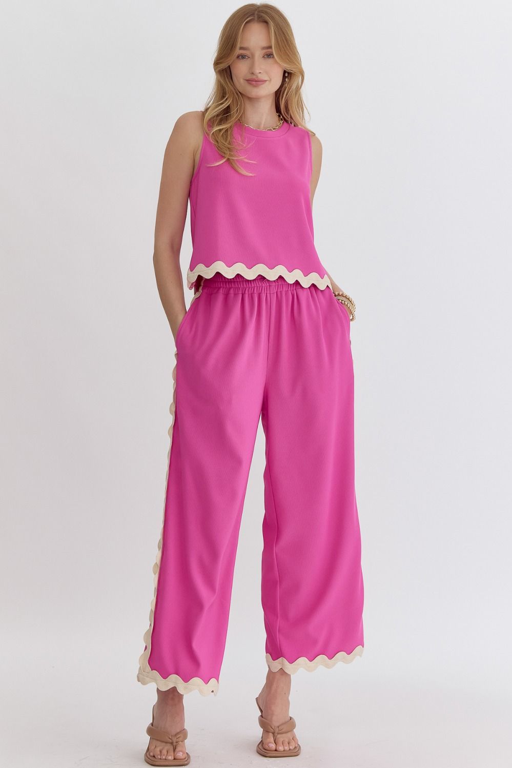 Jasmin Pink Ric Rac Set