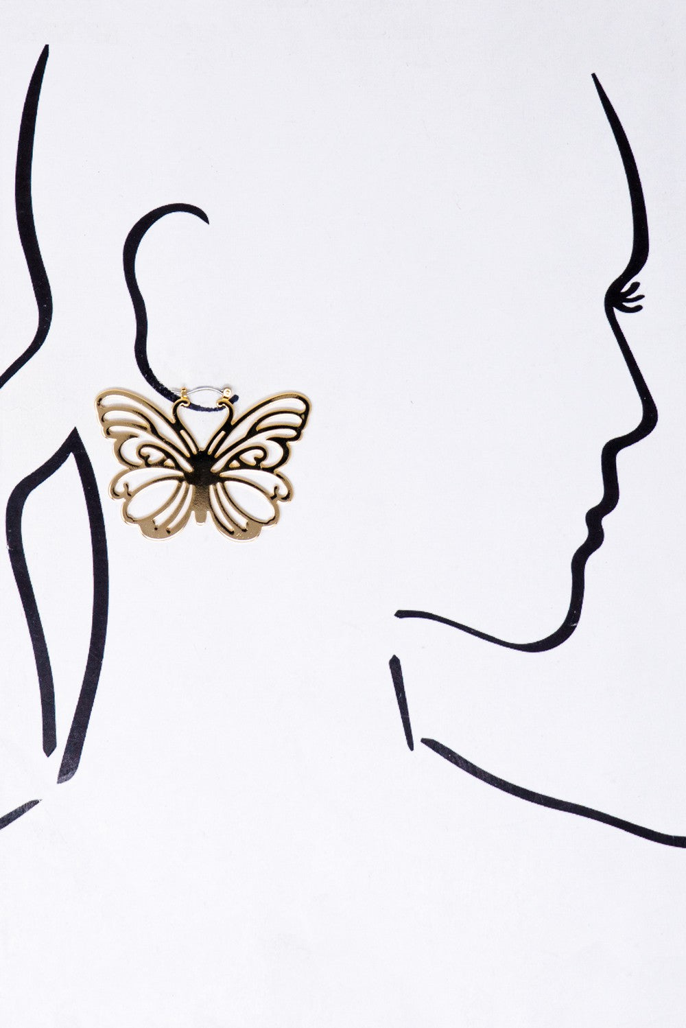 Openwork Butterfly Earrings