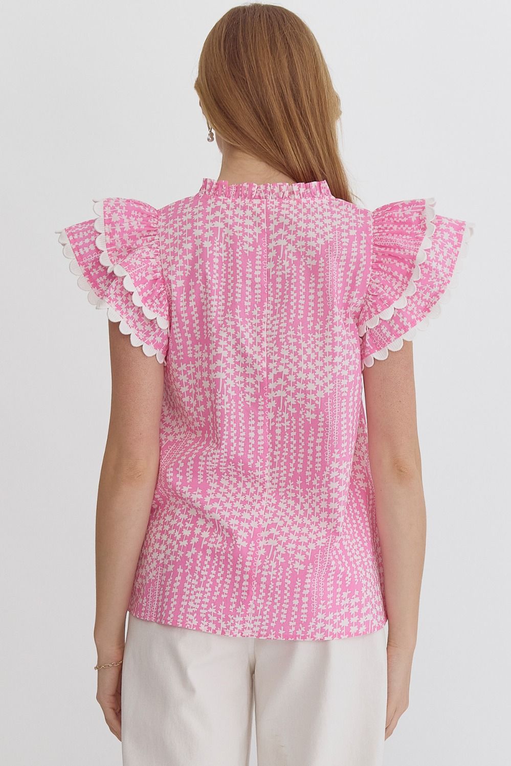 Rebecca Ruffle Sleeve Top