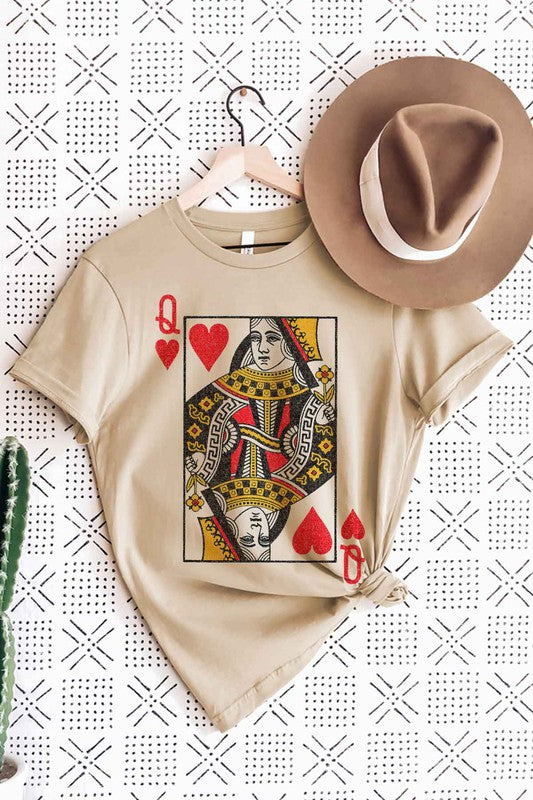 QUEEN OF HEARTS TEE PLUS SIZE