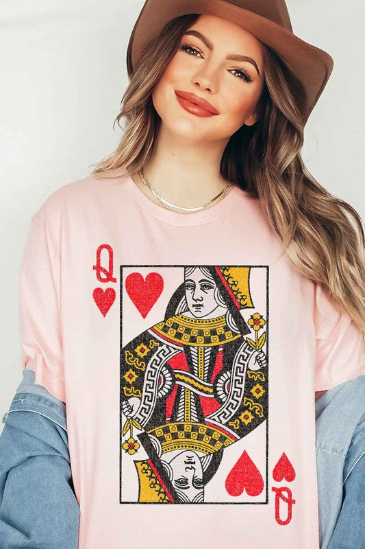 QUEEN OF HEARTS TEE PLUS SIZE