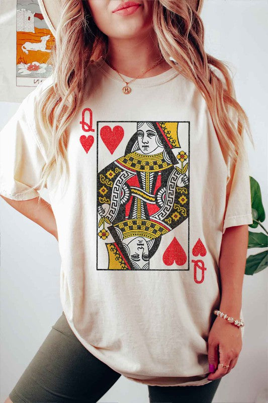 QUEEN OF HEARTS TEE PLUS SIZE