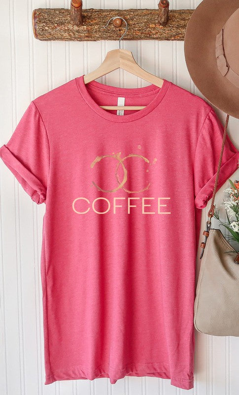 Designer Coffee Stain Coffee PLUS SIZE Graphic Tee