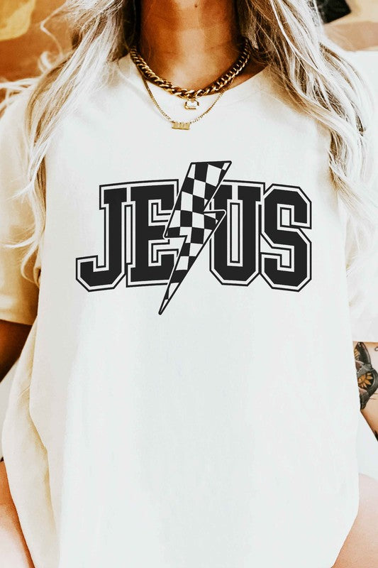 JESUS LIGHTNING OVERSIZED TEE