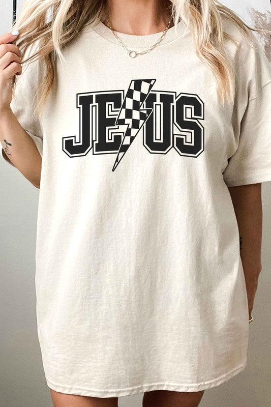 JESUS LIGHTNING OVERSIZED TEE