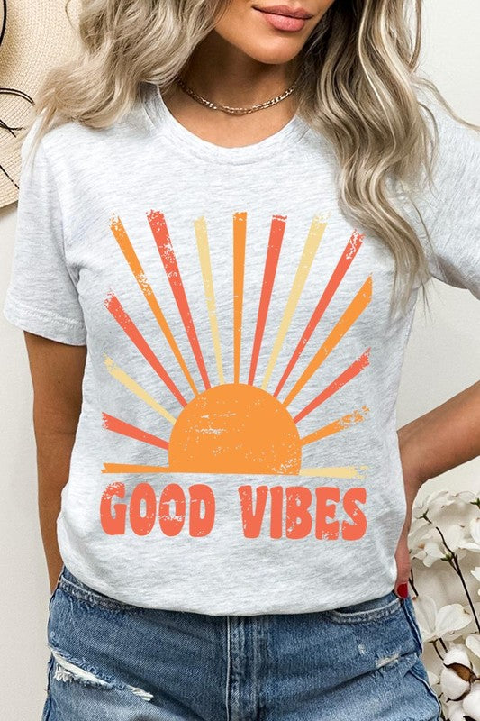 Good Vibes Sunshine Summer Graphic T Shirts