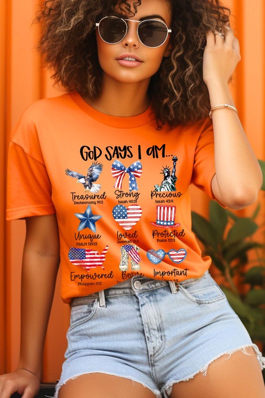 God Says I Am Bible Graphic T Shirts