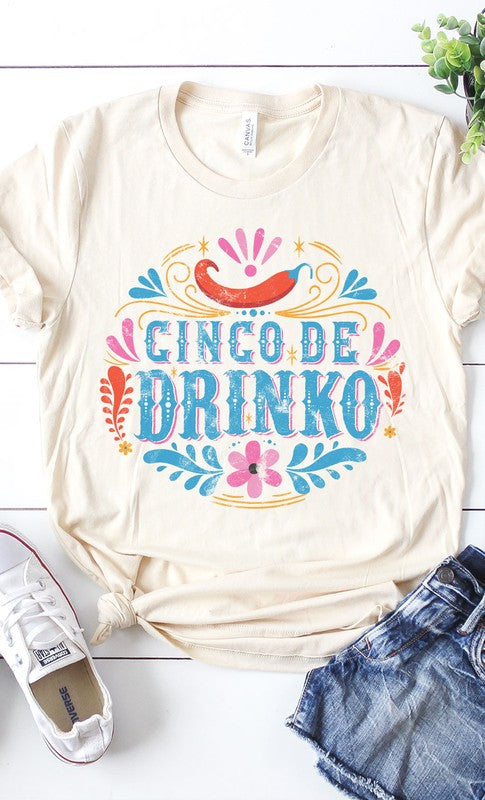 Cinco De Drinko PLUS SIZE Graphic Tee