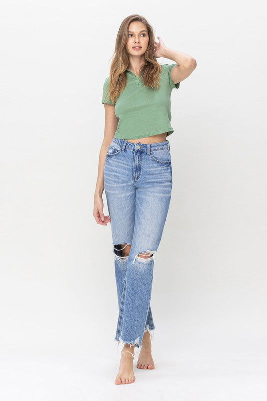 90's Vintage Super High Rise Flare Jeans