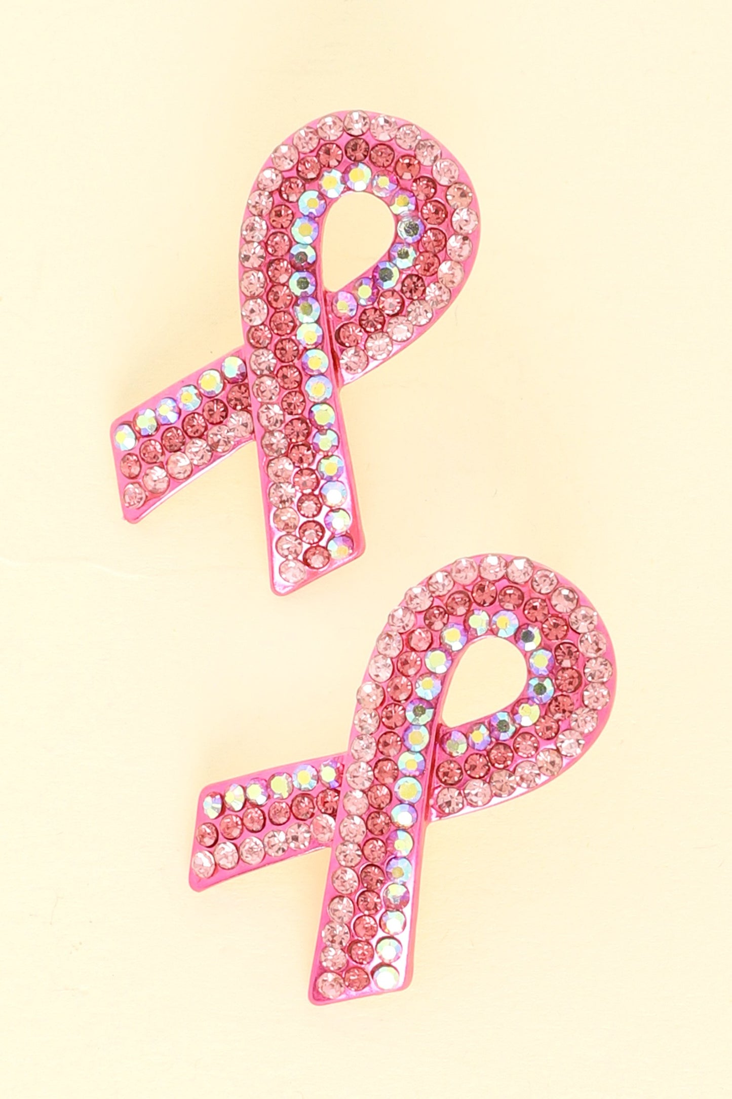 BREAST CANCER AWARENESS PINK RIBBON EARRINGS