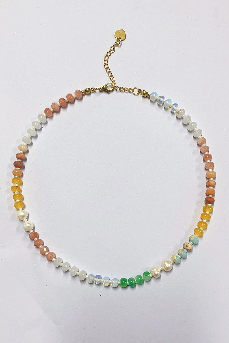 Colorful Color Block Necklace 1