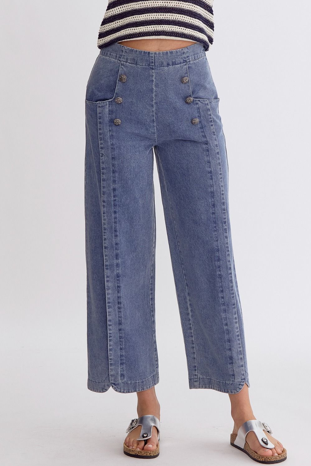 The Sailor High Waisted Denim Pants