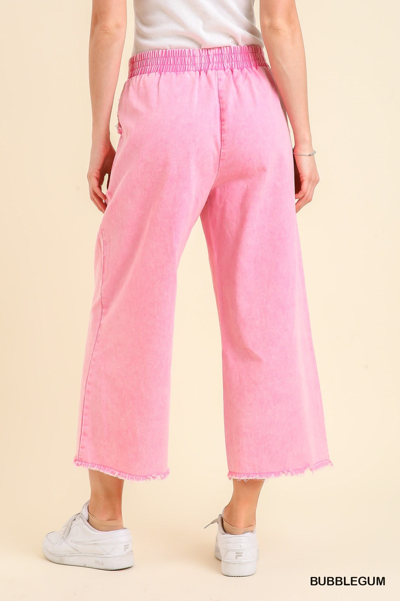 Bubblegum Denim Mineral Wash Pants