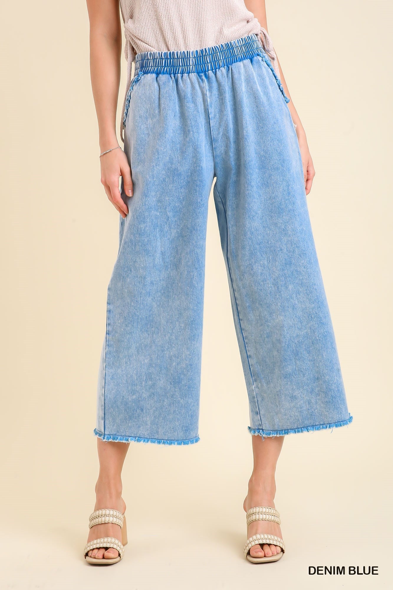 Light Blue Denim Mineral Wash Pants