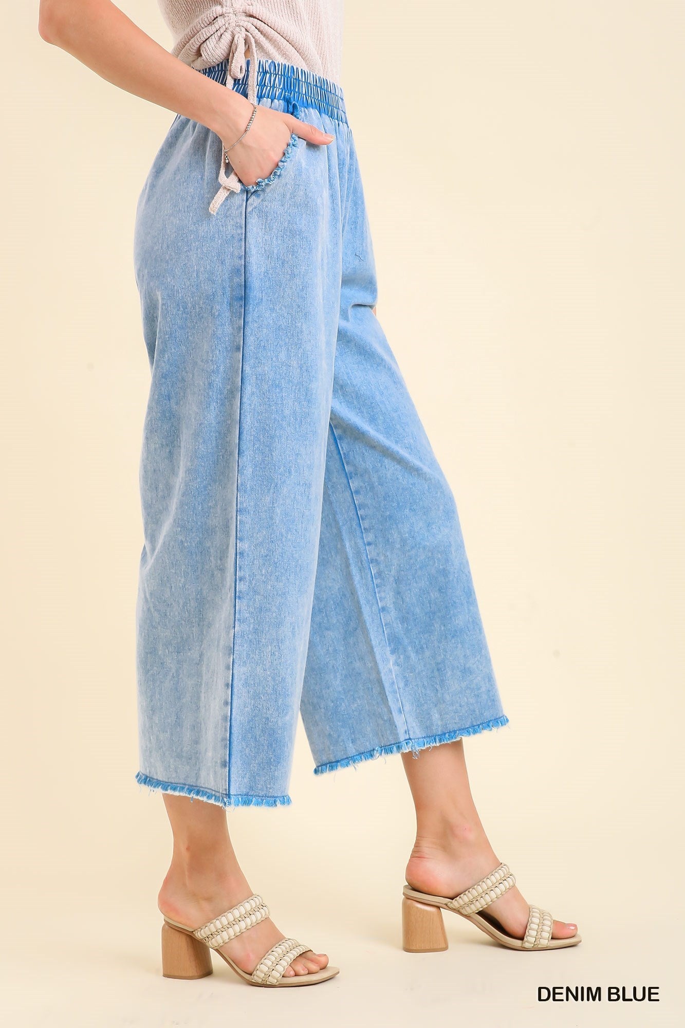 Light Blue Denim Mineral Wash Pants