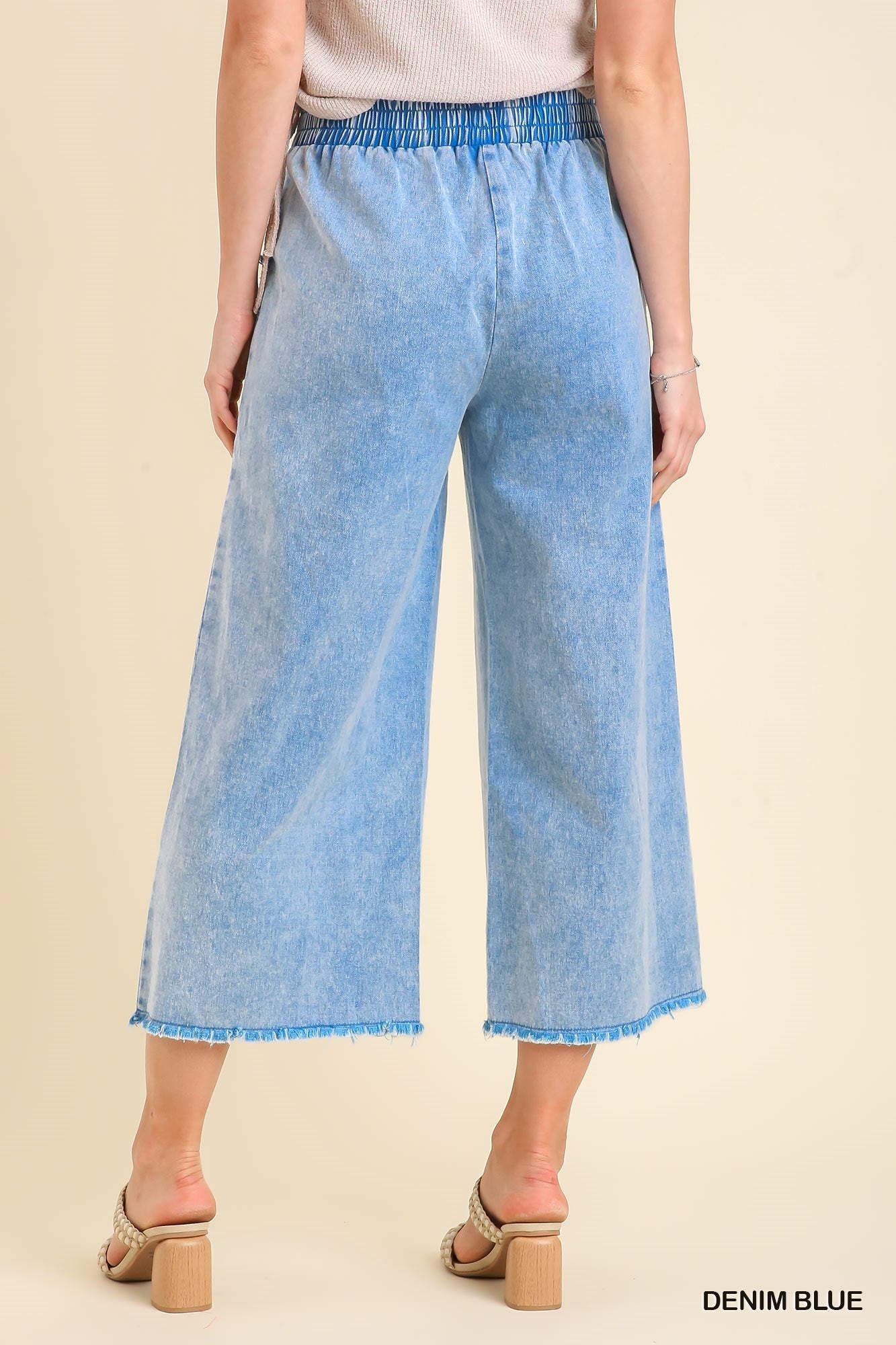 Light Blue Denim Mineral Wash Pants