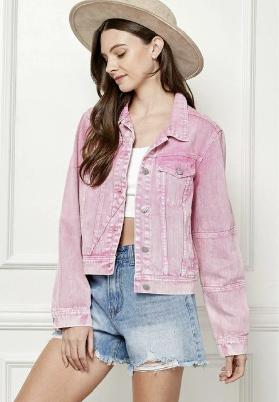 Dolly Pink Denim Jacket