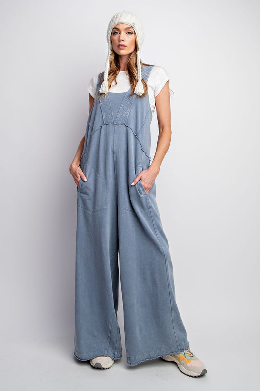 Easel Denim TERRY KNIT JUMPSUIT