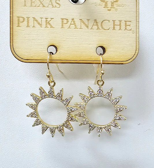 GOLD SUNBURST EARRING