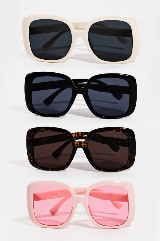 Large Square Lens Sunglasses