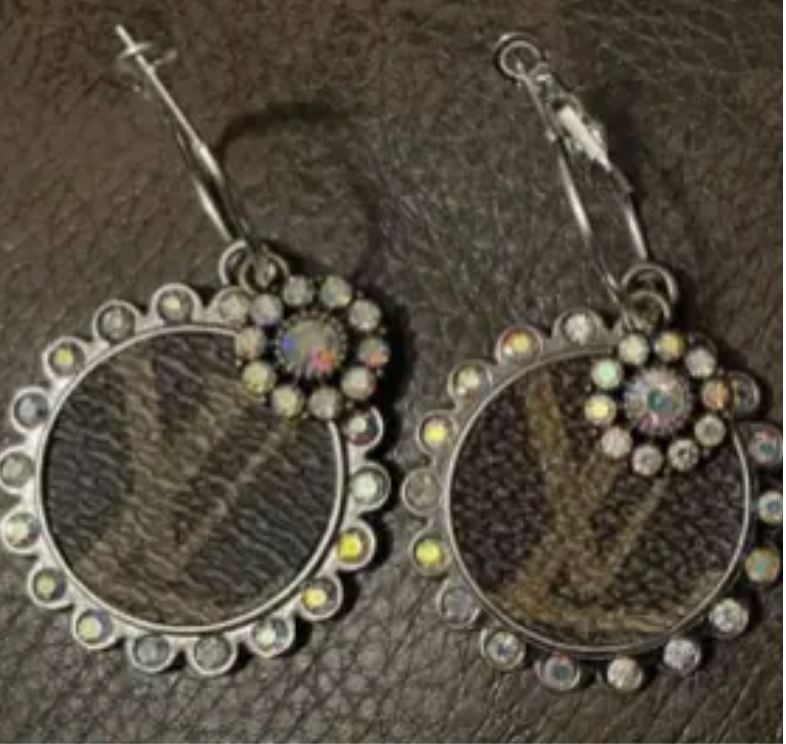 Lv Upcycled Earrings