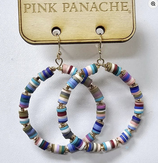 MULTI-COLOR CIRCLE RUBBER EARRING