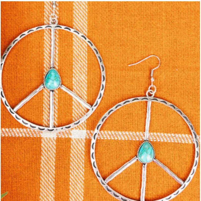 Peace Turquoise Earrings