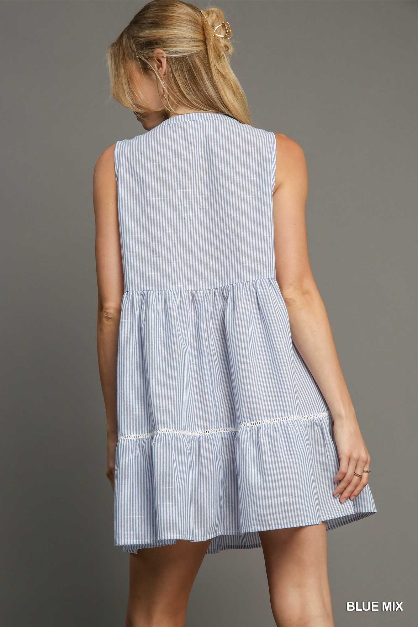 Sydney Sleeveless Stripe Mini Dress