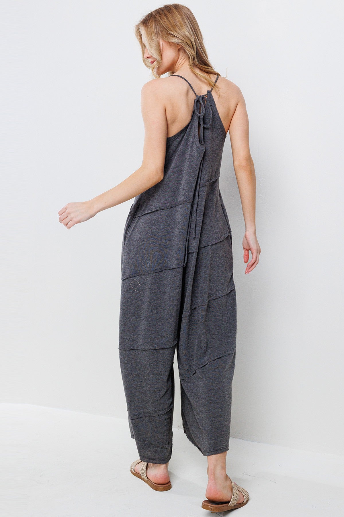Solid Layered Jumpsuit