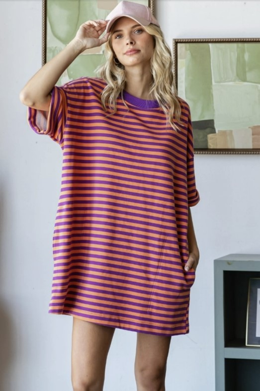 Everyday T-Shirt Stripe Knit Dress