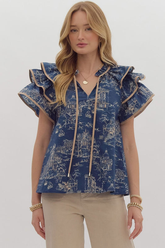 French Ruffle Top