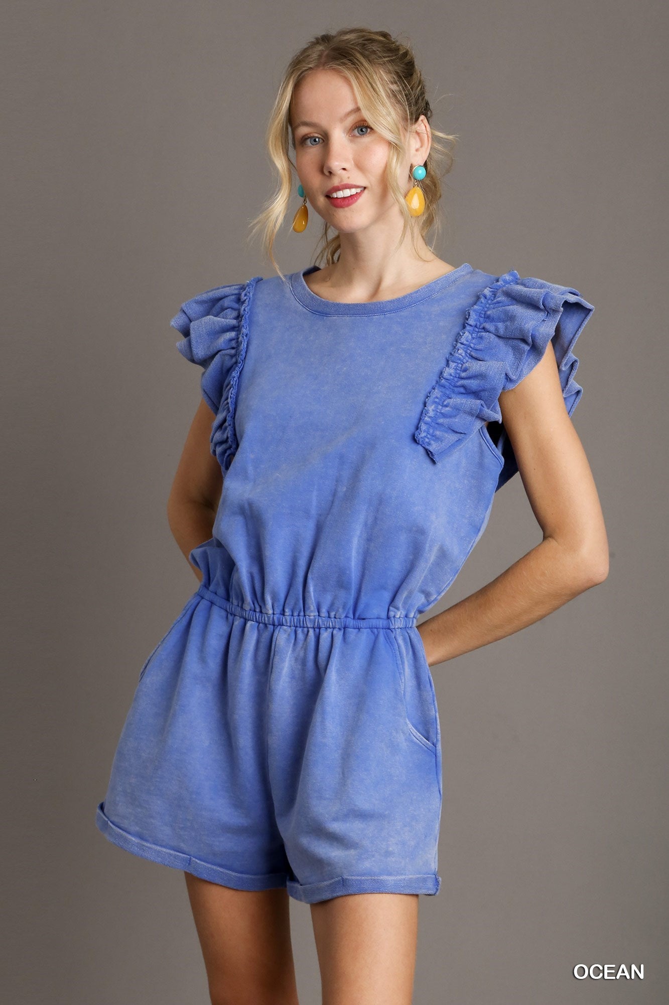 Terry Blue Romper