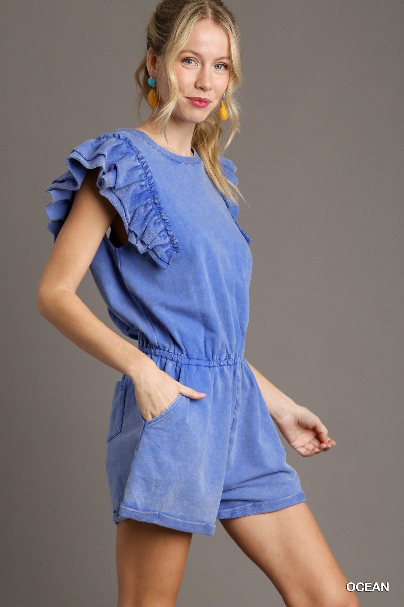 Terry Blue Romper