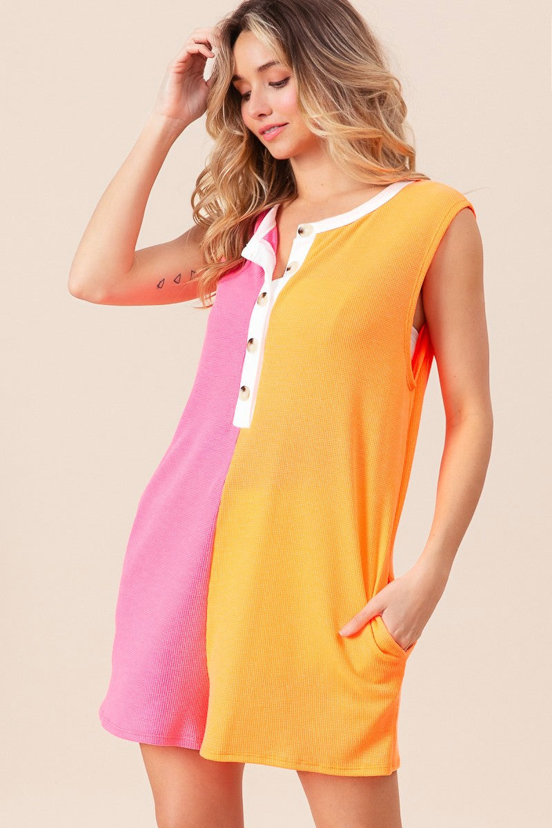 THERMAL COLOR BLOCK JUMPSUIT BY BIBI