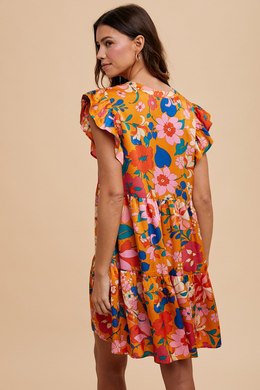 The Tara Floral Frill Tiered Dress