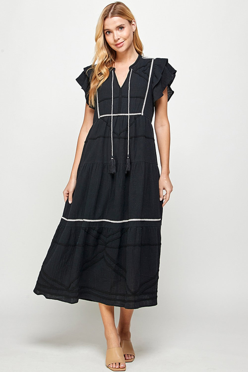 Tatum Detailed Midi Dress