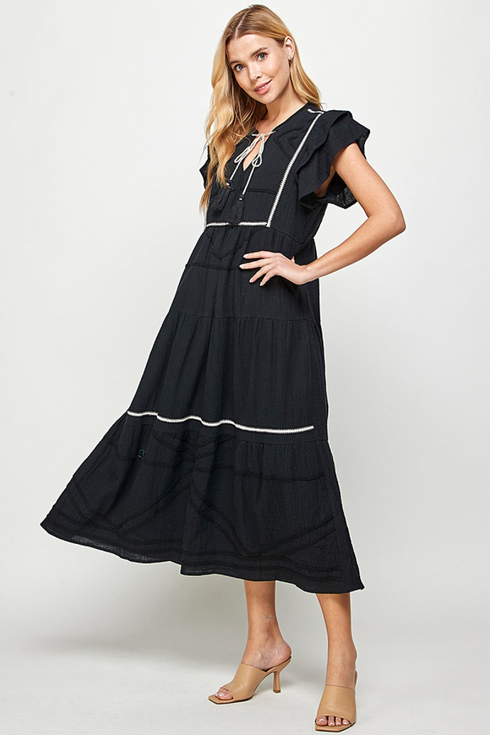 Tatum Detailed Midi Dress