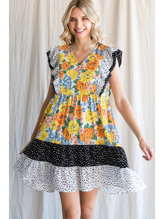 The Floral Dot Mix Dress