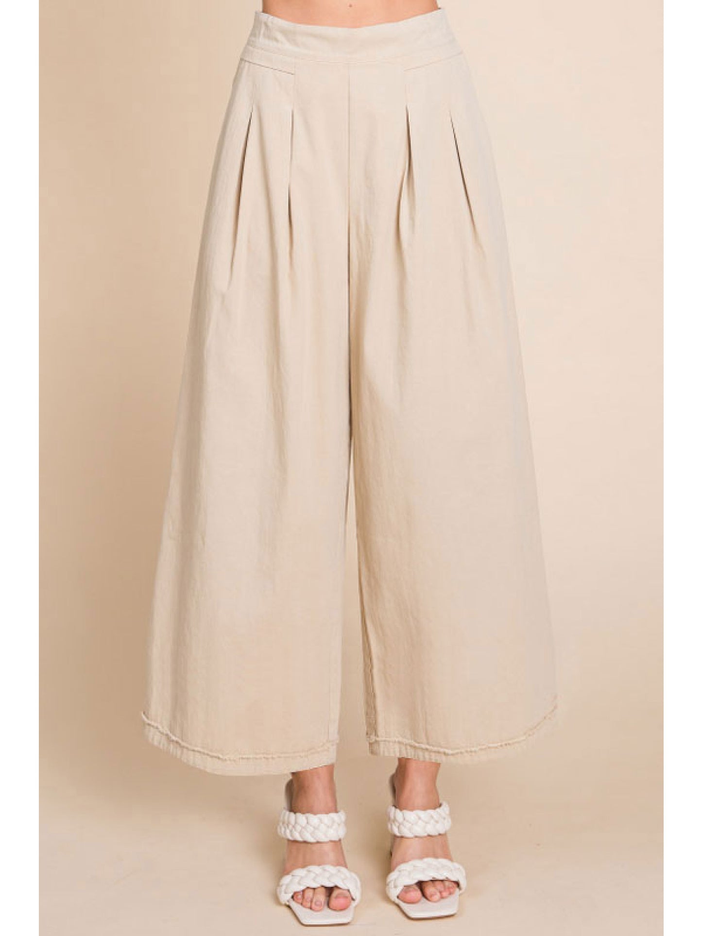 The Go To Wide Leg Pants Khaki