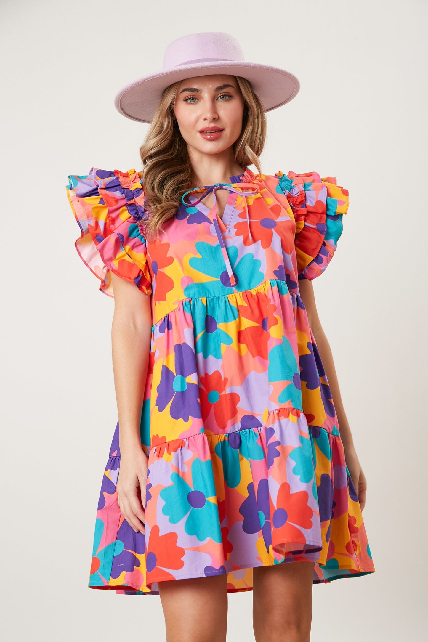 Flora Triple Ruffle Tiered Dress