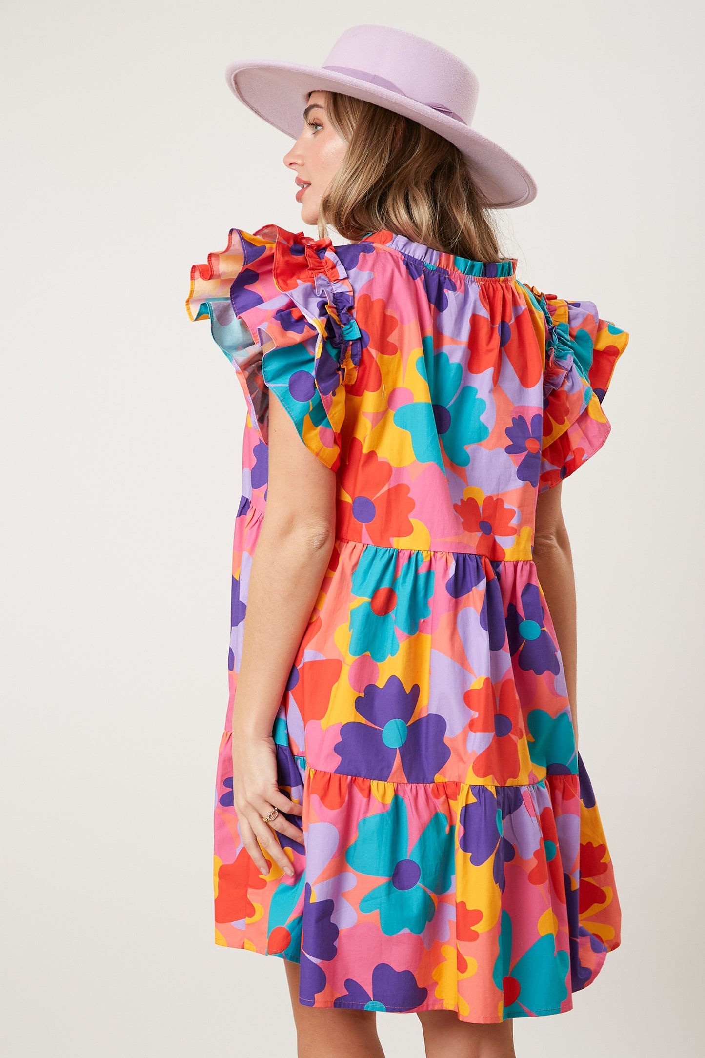 Flora Triple Ruffle Tiered Dress