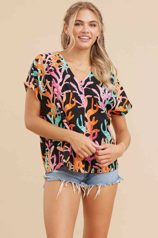 Under the Sea Kimono Sleeve Top
