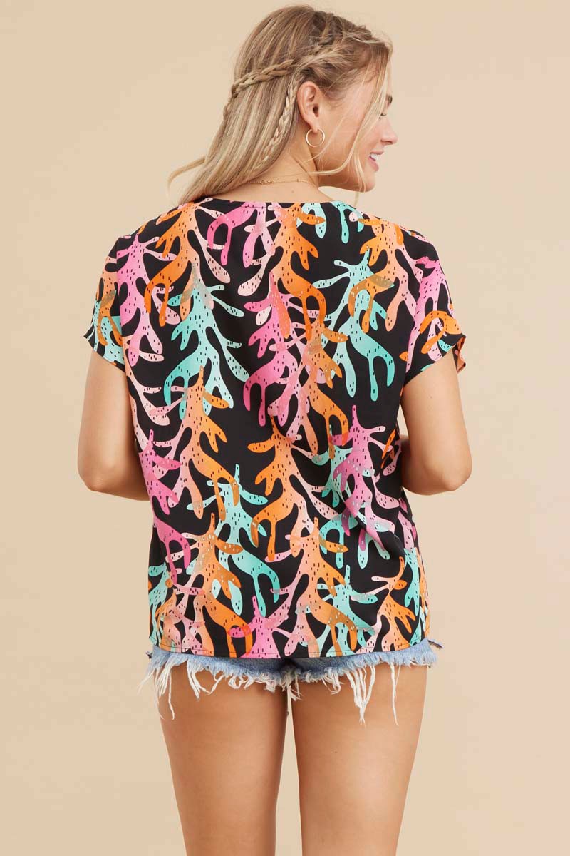 Under the Sea Kimono Sleeve Top