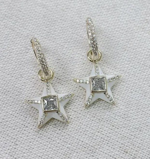 White Crystal Star by Treasure Jewels