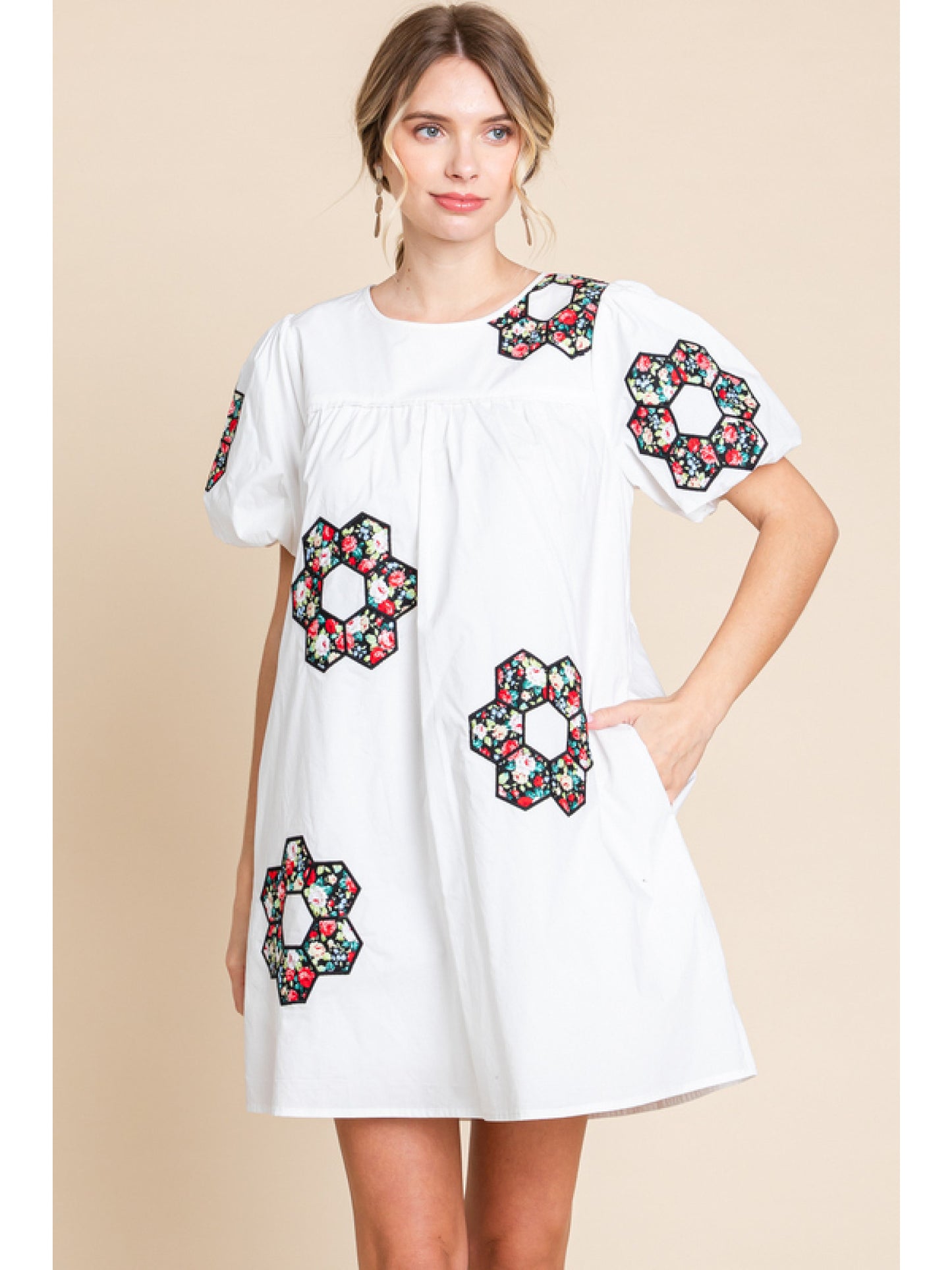 Flower Embroidered Dress