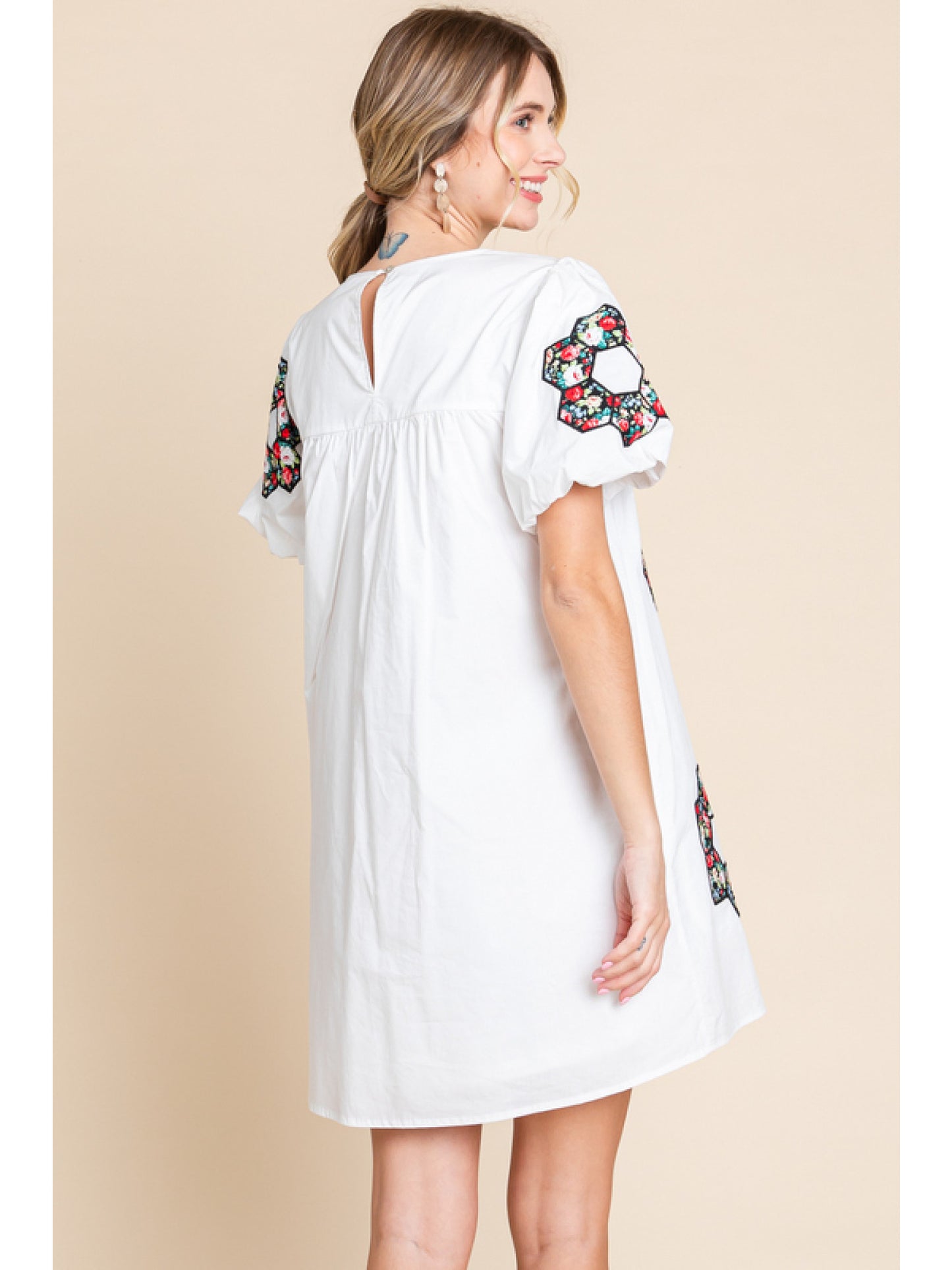 Flower Embroidered Dress