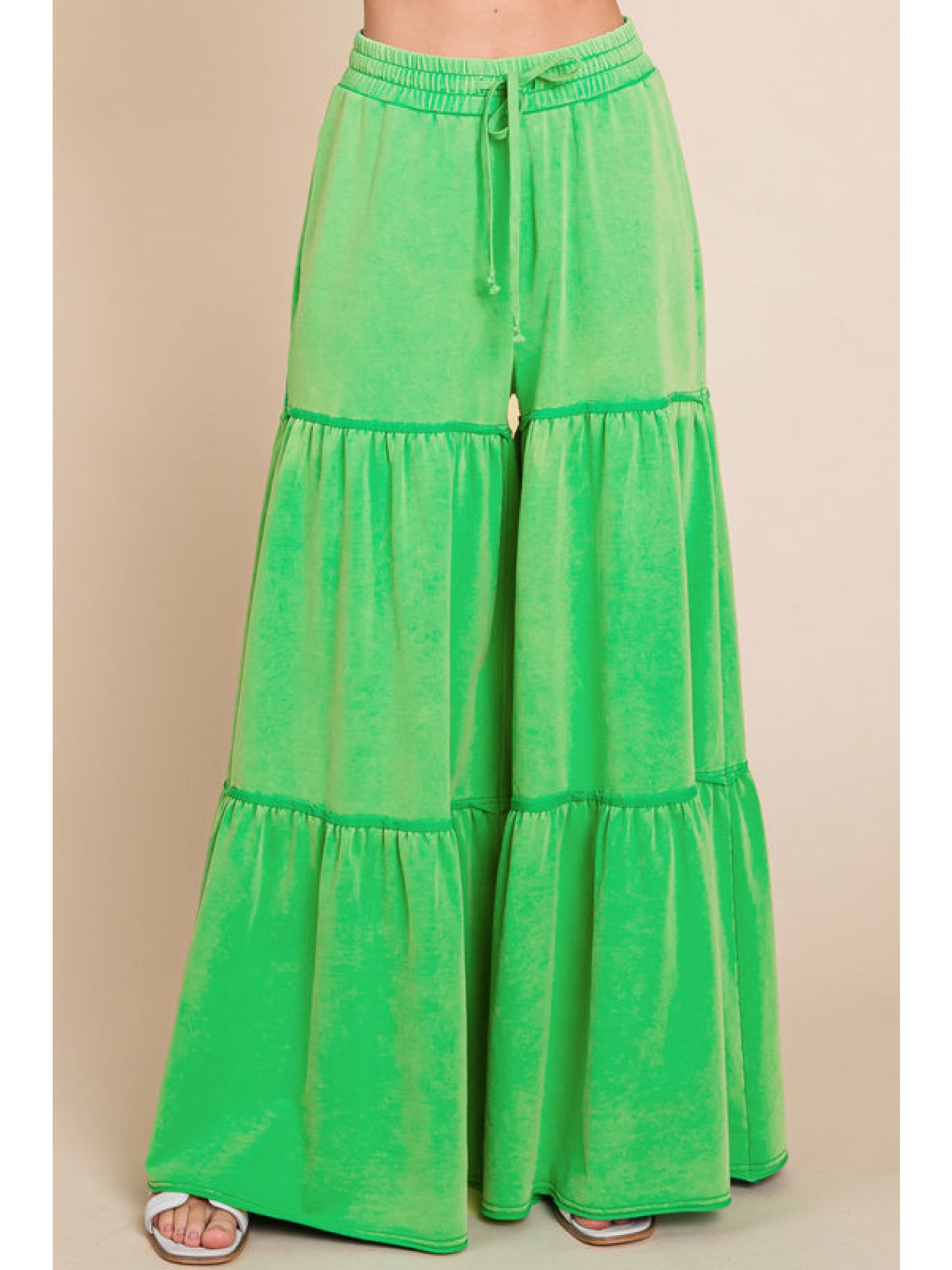 The Gracey Green Tiered Pants