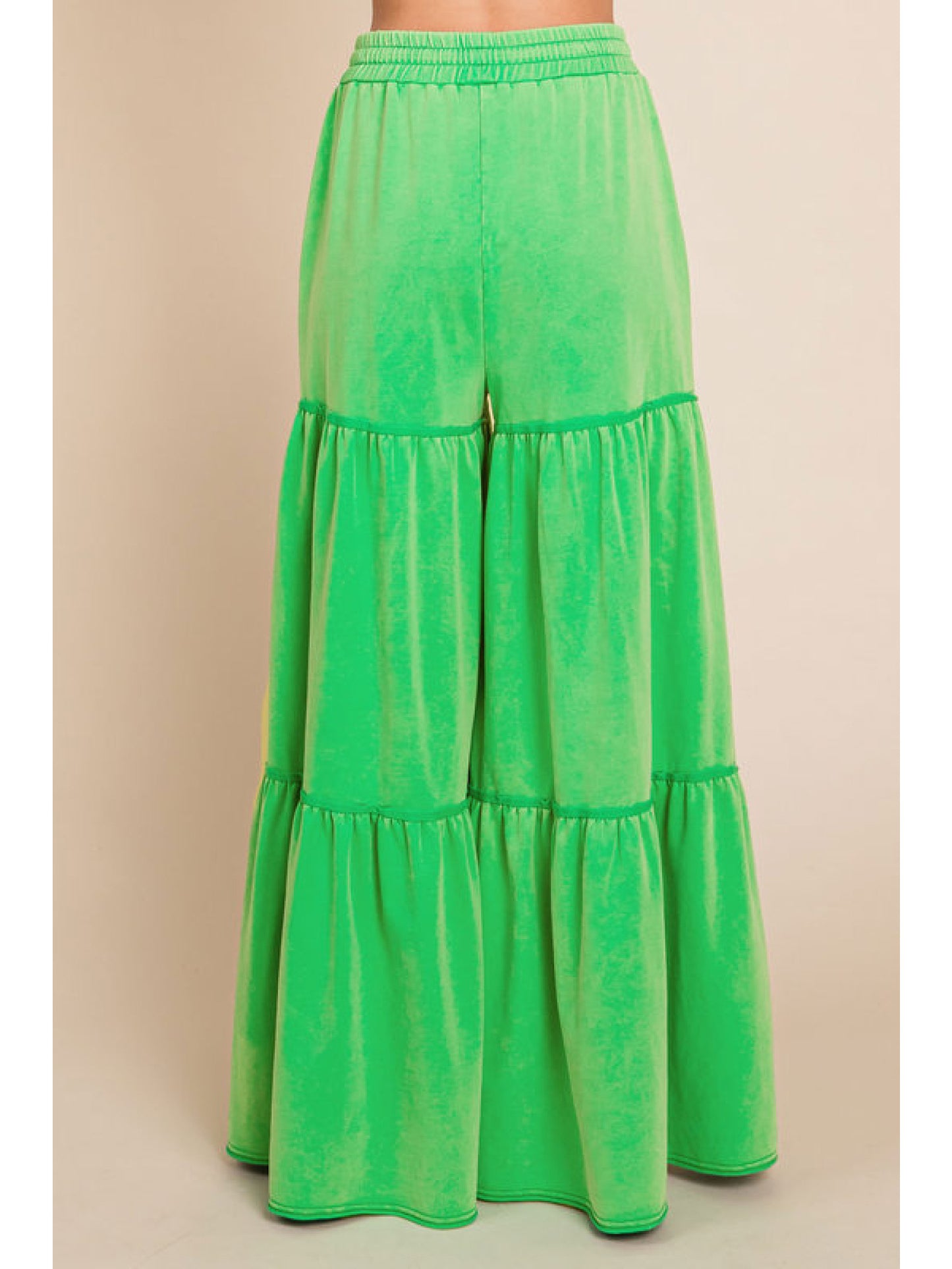 The Gracey Green Tiered Pants